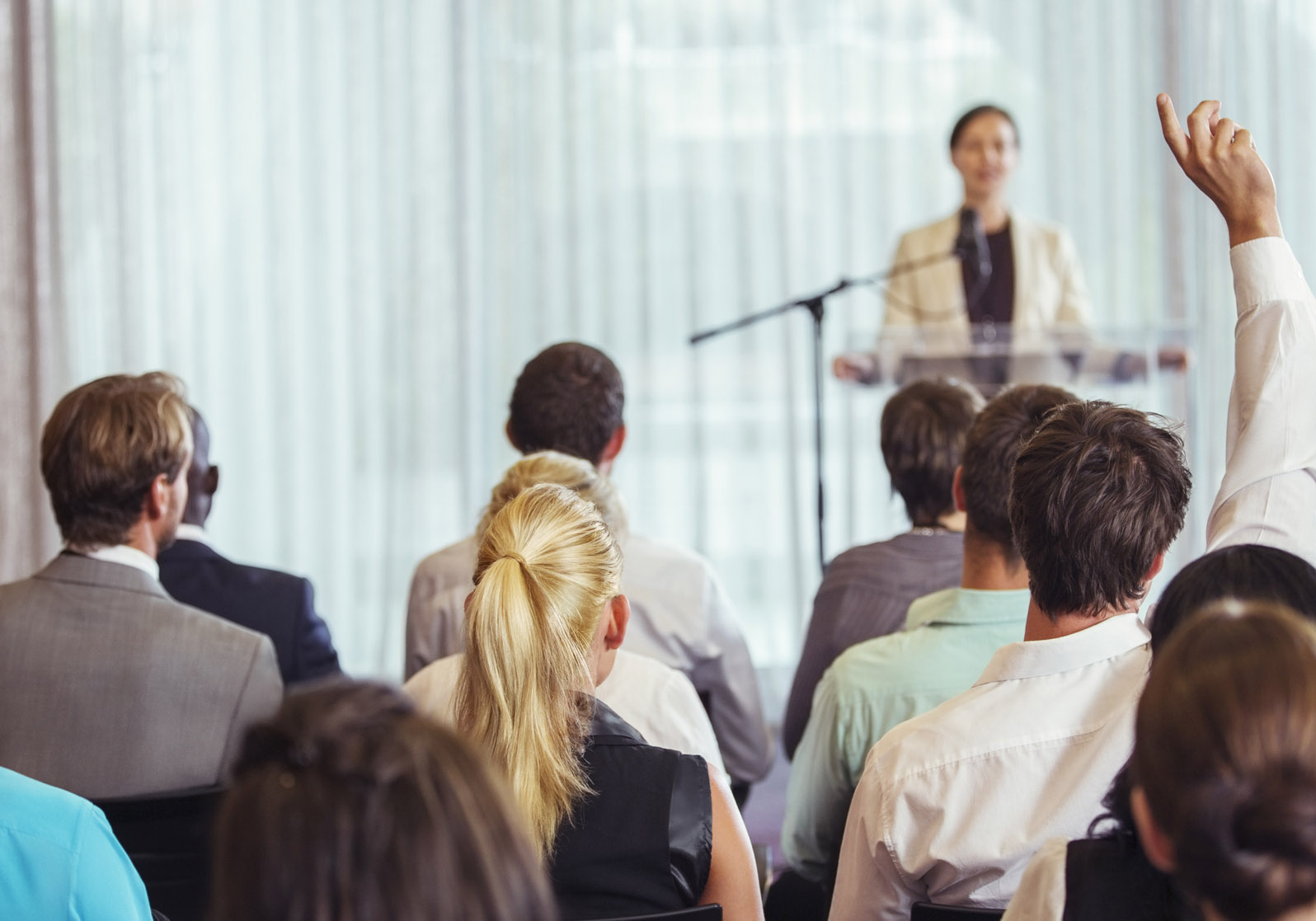Människor på föreläsning